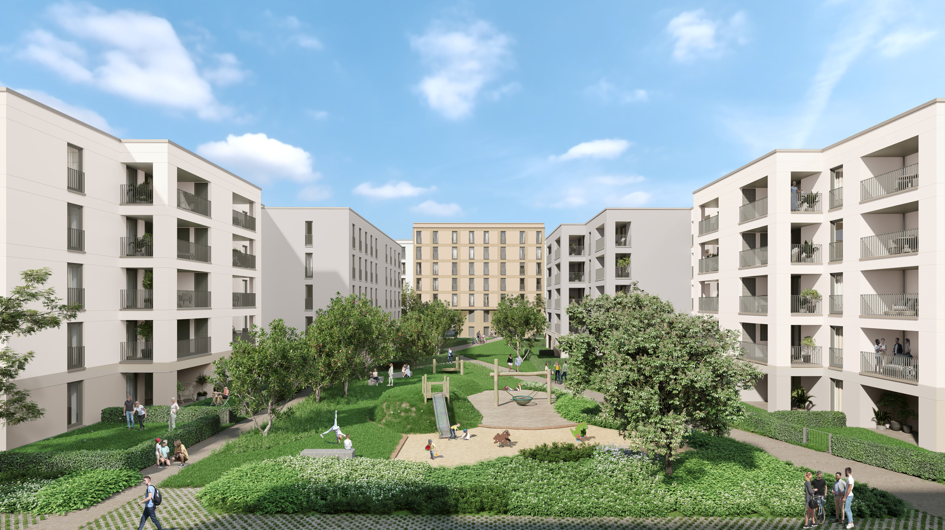 nuville Bockenheim - Baufeld D1 Visualisierung nuville Bockenheim - Baufeld D1