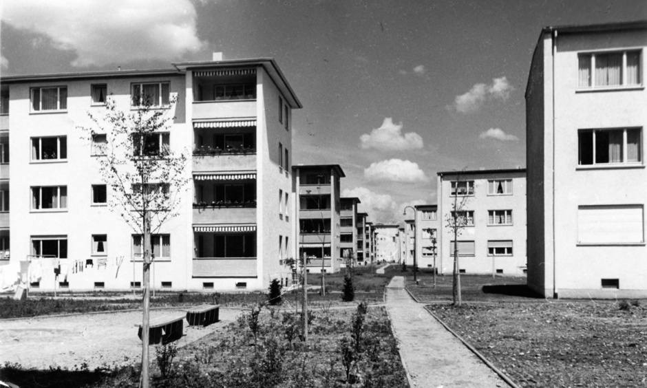 Die Fritz-Kissel-Siedlung in ihren frühen Jahren. Die Fritz-Kissel-Siedlung in ihren frühen Jahren.